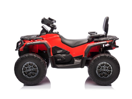 Red 24V Premium Edition Can-Am Outlander 4WD Ride-On Quad ATV for 2 Kids