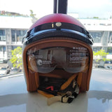 The Street King - Vintage Open Face Helmet - DOT & ECE Approved
