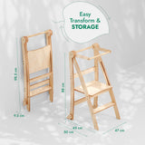 Toddler Tower: Step stool for Kids - Graphite