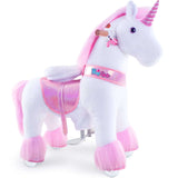 Toddlers Pink Indoor/Outdoor Ride-On Pony with Cushioned Seat, Anti-Slip Wheels (Ages 3–4)