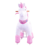 Toddlers Pink Indoor/Outdoor Ride-On Pony with Cushioned Seat, Anti-Slip Wheels (Ages 3–4)
