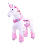 Toddlers Pink Indoor/Outdoor Ride-On Pony with Cushioned Seat, Anti-Slip Wheels (Ages 3–4)