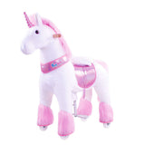 Toddlers Pink Indoor/Outdoor Ride-On Pony with Cushioned Seat, Anti-Slip Wheels (Ages 3–4)