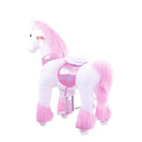 Toddlers Pink Indoor/Outdoor Ride-On Pony with Cushioned Seat, Anti-Slip Wheels (Ages 3–4)
