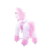Toddlers Pink Indoor/Outdoor Ride-On Pony with Cushioned Seat, Anti-Slip Wheels (Ages 3–4)