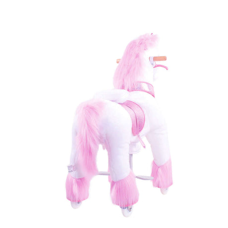 Toddlers Pink Indoor/Outdoor Ride-On Pony with Cushioned Seat, Anti-Slip Wheels (Ages 3–4)