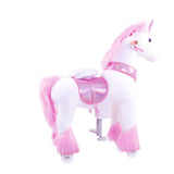 Toddlers Pink Indoor/Outdoor Ride-On Pony with Cushioned Seat, Anti-Slip Wheels (Ages 3–4)