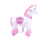 Toddlers Pink Indoor/Outdoor Ride-On Pony with Cushioned Seat, Anti-Slip Wheels (Ages 3–4)