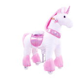 Toddlers Pink Indoor/Outdoor Ride-On Pony with Cushioned Seat, Anti-Slip Wheels (Ages 3–4)
