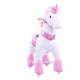 Toddlers Pink Indoor/Outdoor Ride-On Pony with Cushioned Seat, Anti-Slip Wheels (Ages 3–4)