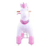 Toddlers Pink Indoor/Outdoor Ride-On Pony with Cushioned Seat, Anti-Slip Wheels (Ages 3–4)