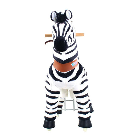 Toddlers Indoor/Outdoor Ride-On Zebra with Cushioned Seat, Anti-Slip Wheels (Ages 3–4)