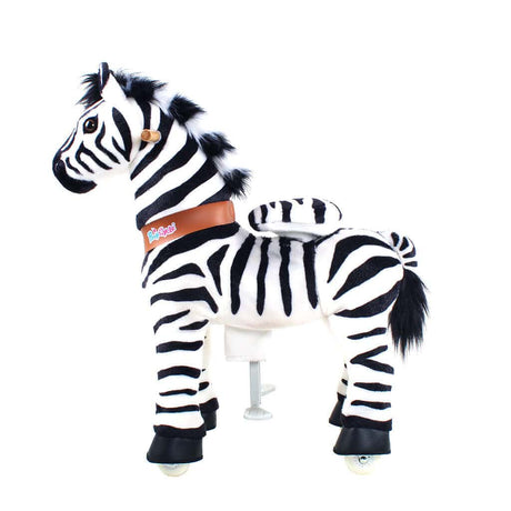 Toddlers Indoor/Outdoor Ride-On Zebra with Cushioned Seat, Anti-Slip Wheels (Ages 3–4)