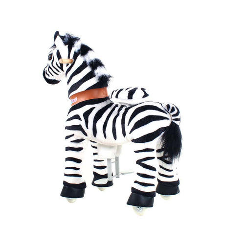 Toddlers Indoor/Outdoor Ride-On Zebra with Cushioned Seat, Anti-Slip Wheels (Ages 3–4)
