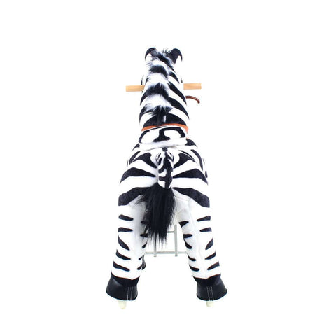 Toddlers Indoor/Outdoor Ride-On Zebra with Cushioned Seat, Anti-Slip Wheels (Ages 3–4)