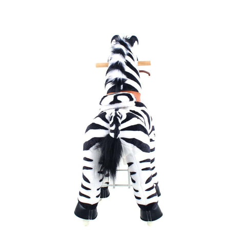 Toddlers Indoor/Outdoor Ride-On Zebra with Cushioned Seat, Anti-Slip Wheels (Ages 3–4)