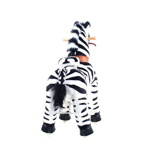 Toddlers Indoor/Outdoor Ride-On Zebra with Cushioned Seat, Anti-Slip Wheels (Ages 3–4)