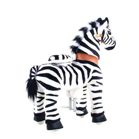 Toddlers Indoor/Outdoor Ride-On Zebra with Cushioned Seat, Anti-Slip Wheels (Ages 3–4)