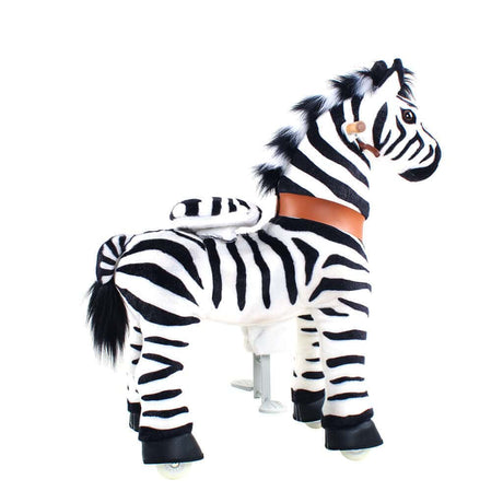 Toddlers Indoor/Outdoor Ride-On Zebra with Cushioned Seat, Anti-Slip Wheels (Ages 3–4)