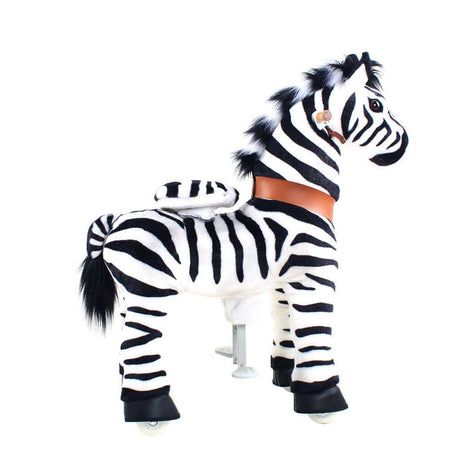 Toddlers Indoor/Outdoor Ride-On Zebra with Cushioned Seat, Anti-Slip Wheels (Ages 3–4)
