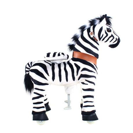 Toddlers Indoor/Outdoor Ride-On Zebra with Cushioned Seat, Anti-Slip Wheels (Ages 3–4)
