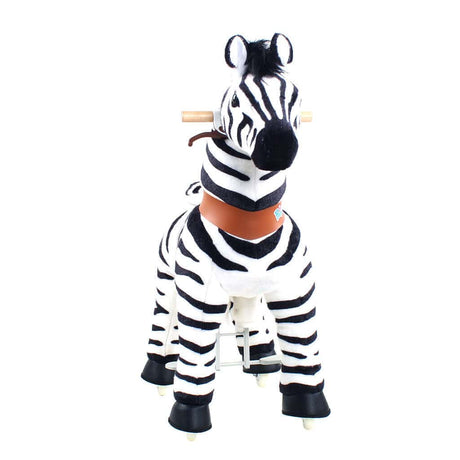 Toddlers Indoor/Outdoor Ride-On Zebra with Cushioned Seat, Anti-Slip Wheels (Ages 3–4)