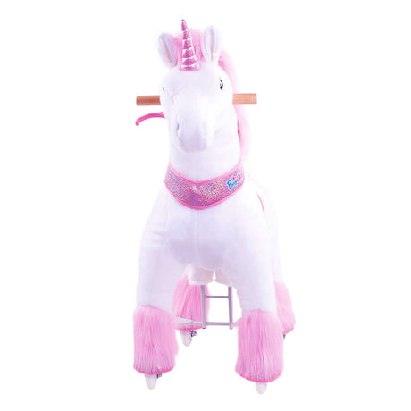 Toddlers Pink Indoor/Outdoor Ride-On Unicorn with Cushioned Seat, Anti-Slip Wheels (Ages 4–7)
