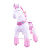 Toddlers Pink Indoor/Outdoor Ride-On Unicorn with Cushioned Seat, Anti-Slip Wheels (Ages 4–7)