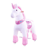 Toddlers Pink Indoor/Outdoor Ride-On Unicorn with Cushioned Seat, Anti-Slip Wheels (Ages 4–7)