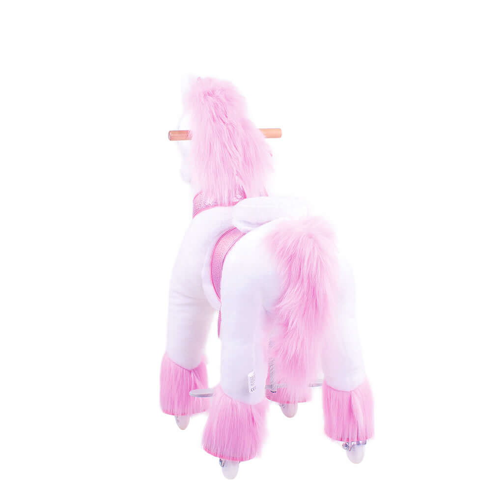 Toddlers Pink Indoor/Outdoor Ride-On Unicorn with Cushioned Seat, Anti-Slip Wheels (Ages 4–7)