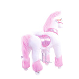 Toddlers Pink Indoor/Outdoor Ride-On Unicorn with Cushioned Seat, Anti-Slip Wheels (Ages 4–7)