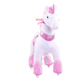 Toddlers Pink Indoor/Outdoor Ride-On Unicorn with Cushioned Seat, Anti-Slip Wheels (Ages 4–7)