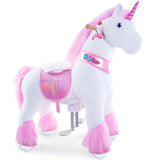 Toddlers Pink Indoor/Outdoor Ride-On Unicorn with Cushioned Seat, Anti-Slip Wheels (Ages 4–7)