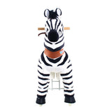 Toddlers Indoor/Outdoor Ride-On Zebra with Cushioned Seat, Anti-Slip Wheels (Ages 4–7)