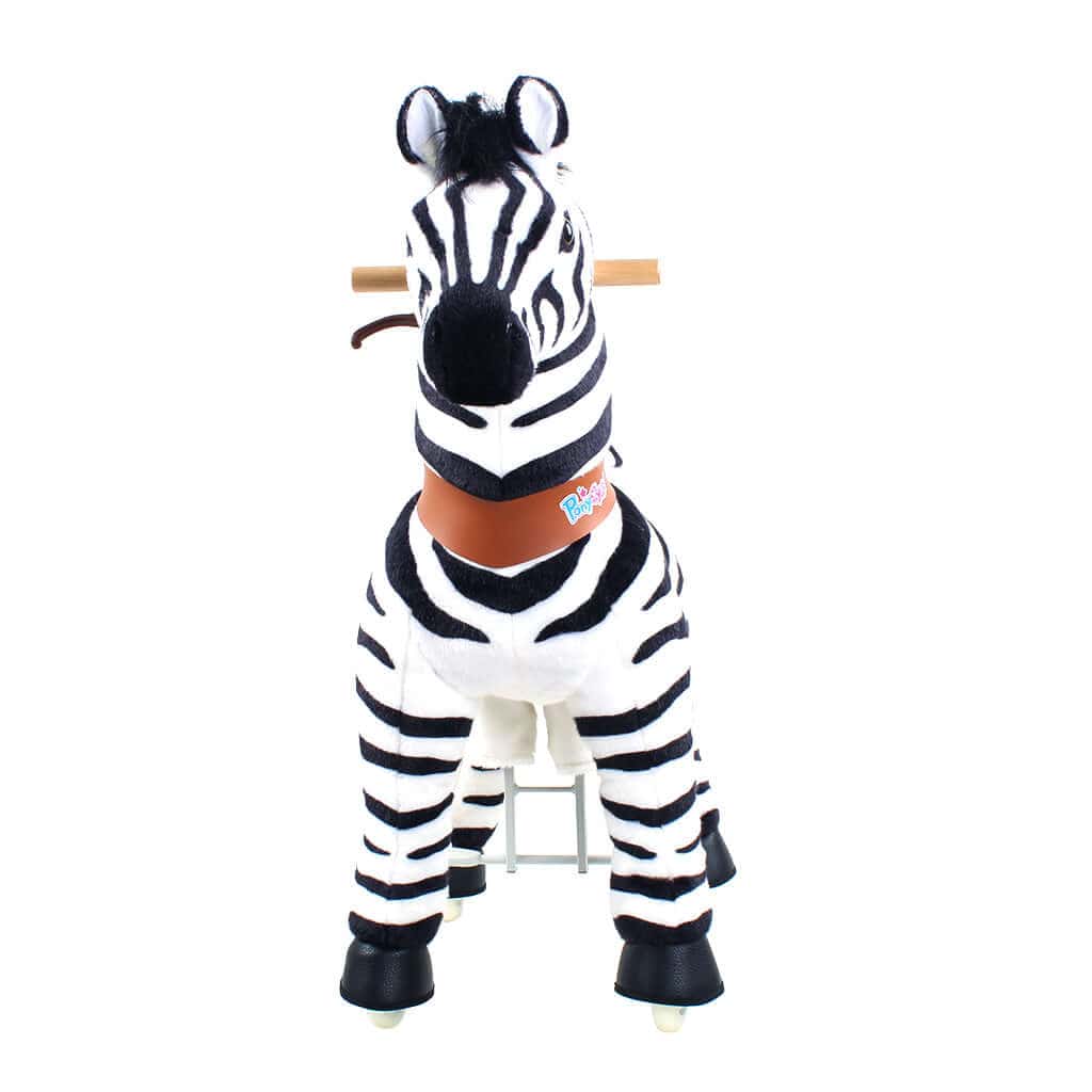 Toddlers Indoor/Outdoor Ride-On Zebra with Cushioned Seat, Anti-Slip Wheels (Ages 4–7)