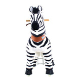 Toddlers Indoor/Outdoor Ride-On Zebra with Cushioned Seat, Anti-Slip Wheels (Ages 4–7)