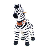 Toddlers Indoor/Outdoor Ride-On Zebra with Cushioned Seat, Anti-Slip Wheels (Ages 4–7)