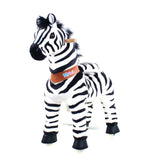 Toddlers Indoor/Outdoor Ride-On Zebra with Cushioned Seat, Anti-Slip Wheels (Ages 4–7)
