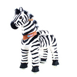Toddlers Indoor/Outdoor Ride-On Zebra with Cushioned Seat, Anti-Slip Wheels (Ages 4–7)