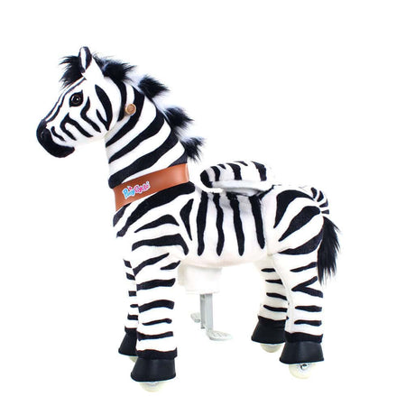 Toddlers Indoor/Outdoor Ride-On Zebra with Cushioned Seat, Anti-Slip Wheels (Ages 4–7)