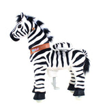 Toddlers Indoor/Outdoor Ride-On Zebra with Cushioned Seat, Anti-Slip Wheels (Ages 4–7)