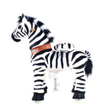 Toddlers Indoor/Outdoor Ride-On Zebra with Cushioned Seat, Anti-Slip Wheels (Ages 4–7)