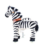 Toddlers Indoor/Outdoor Ride-On Zebra with Cushioned Seat, Anti-Slip Wheels (Ages 4–7)