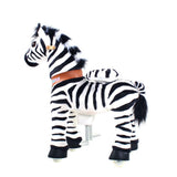 Toddlers Indoor/Outdoor Ride-On Zebra with Cushioned Seat, Anti-Slip Wheels (Ages 4–7)