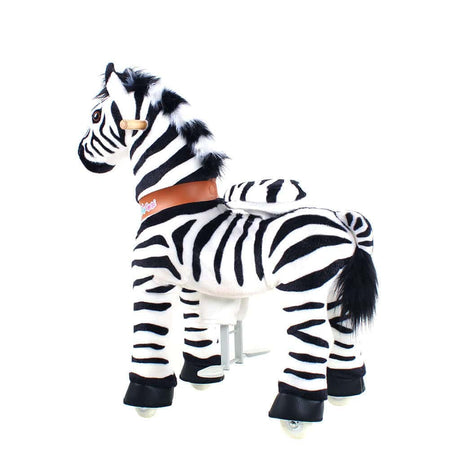 Toddlers Indoor/Outdoor Ride-On Zebra with Cushioned Seat, Anti-Slip Wheels (Ages 4–7)