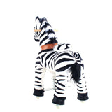Toddlers Indoor/Outdoor Ride-On Zebra with Cushioned Seat, Anti-Slip Wheels (Ages 4–7)