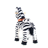 Toddlers Indoor/Outdoor Ride-On Zebra with Cushioned Seat, Anti-Slip Wheels (Ages 4–7)