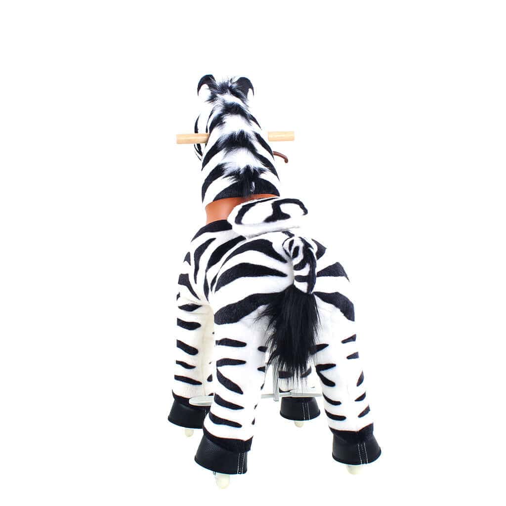 Toddlers Indoor/Outdoor Ride-On Zebra with Cushioned Seat, Anti-Slip Wheels (Ages 4–7)