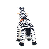 Toddlers Indoor/Outdoor Ride-On Zebra with Cushioned Seat, Anti-Slip Wheels (Ages 4–7)