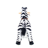 Toddlers Indoor/Outdoor Ride-On Zebra with Cushioned Seat, Anti-Slip Wheels (Ages 4–7)
